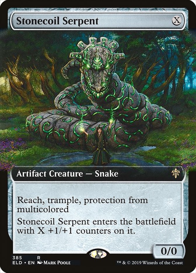 Stonecoil Serpent (Extended Art) [Throne of Eldraine] | Exor Games Summserside