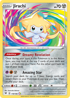 Jirachi (119/185) [Sword & Shield: Vivid Voltage] | Exor Games Summserside