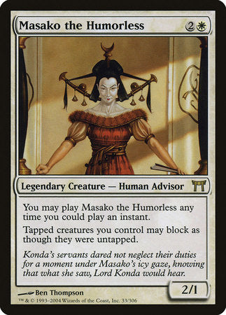 Masako the Humorless [Champions of Kamigawa] | Exor Games Summserside