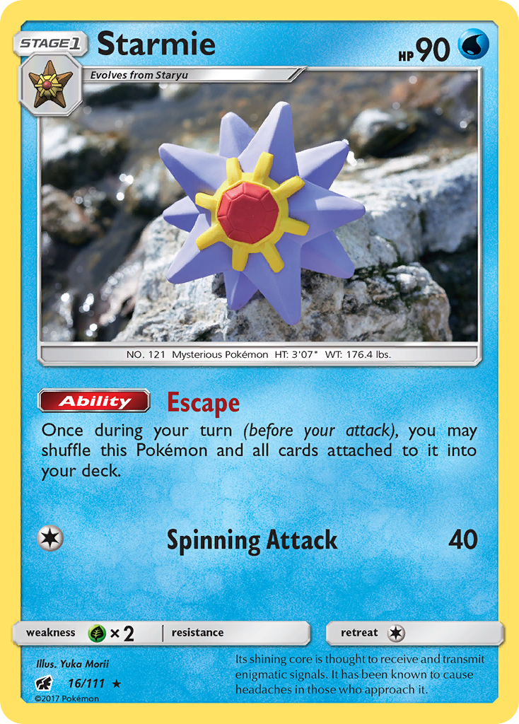 Starmie (16/111) [Sun & Moon: Crimson Invasion] | Exor Games Summserside