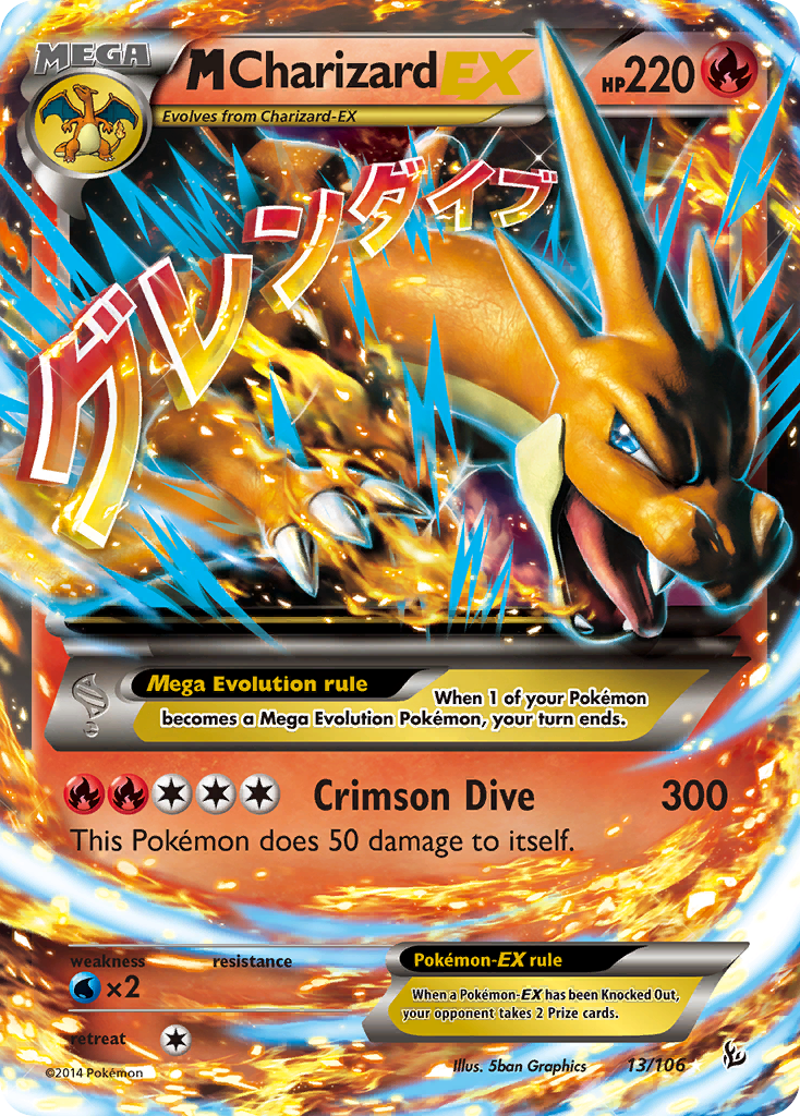 M Charizard EX (13/106) [XY: Flashfire] | Exor Games Summserside