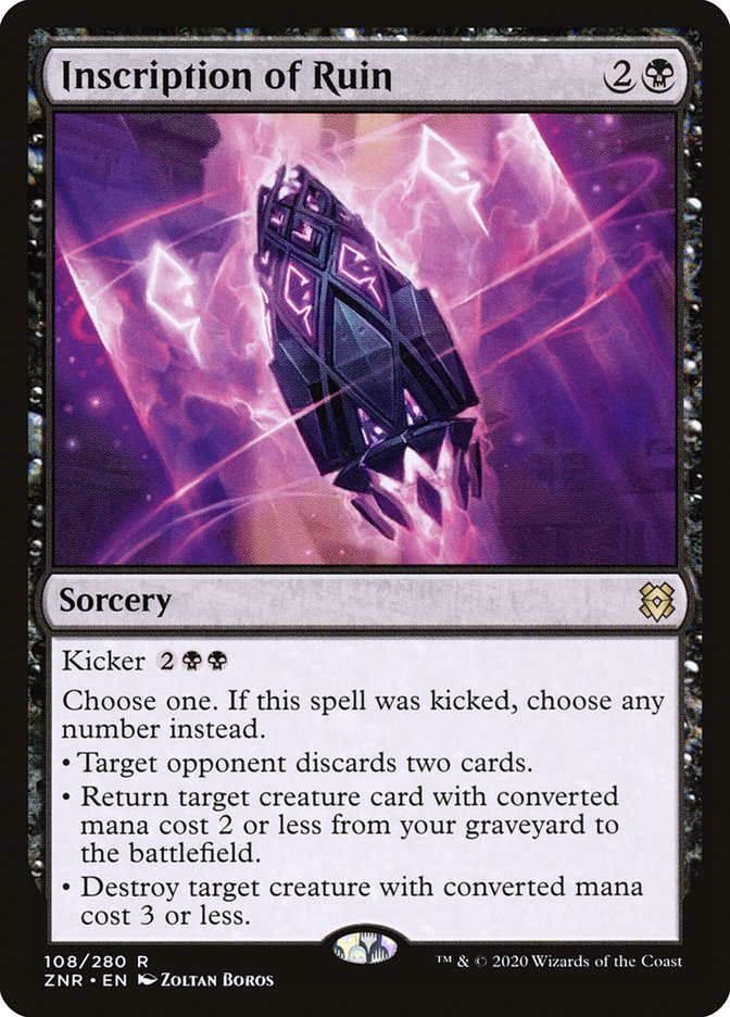 Inscription of Ruin [Zendikar Rising] | Exor Games Summserside