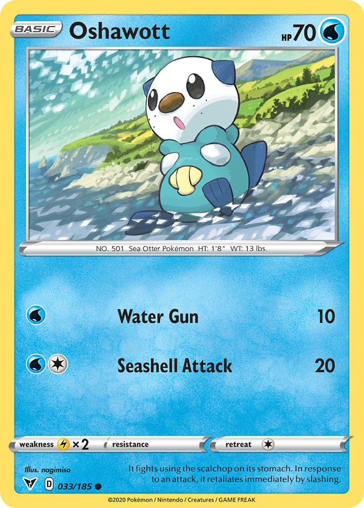 Oshawott (033/185) [Sword & Shield: Vivid Voltage] | Exor Games Summserside