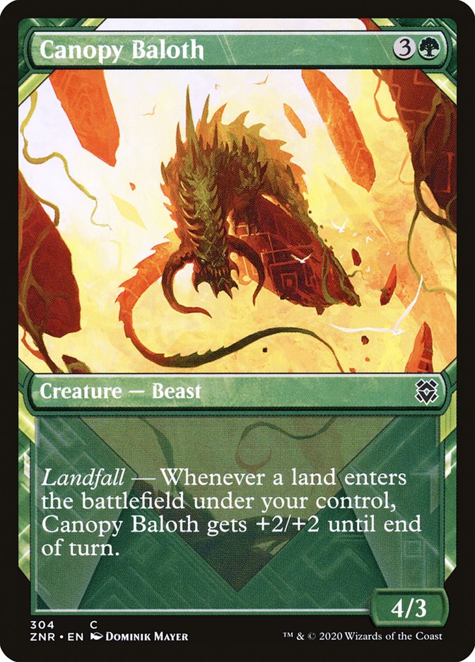 Canopy Baloth (Showcase) [Zendikar Rising] | Exor Games Summserside