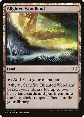 Blighted Woodland [Commander 2017] | Exor Games Summserside