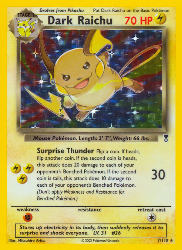 Dark Raichu (7/110) (WotC) (Theme Deck Exclusive) [Legendary Collection] | Exor Games Summserside