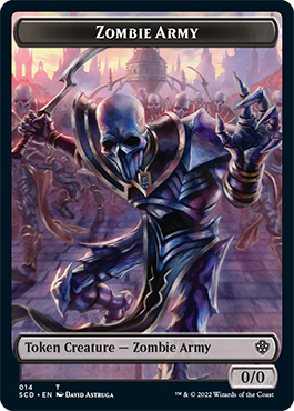 Zombie // Zombie Army Double-Sided Token [Starter Commander Decks] | Exor Games Summserside