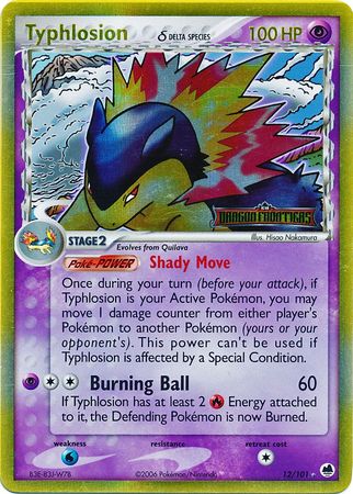 Typhlosion (12/101) (Delta Species) (Stamped) [EX: Dragon Frontiers] | Exor Games Summserside