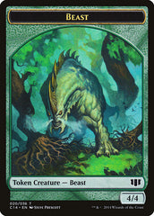 Elf Druid // Beast (020/036) Double-sided Token [Commander 2014 Tokens] | Exor Games Summserside