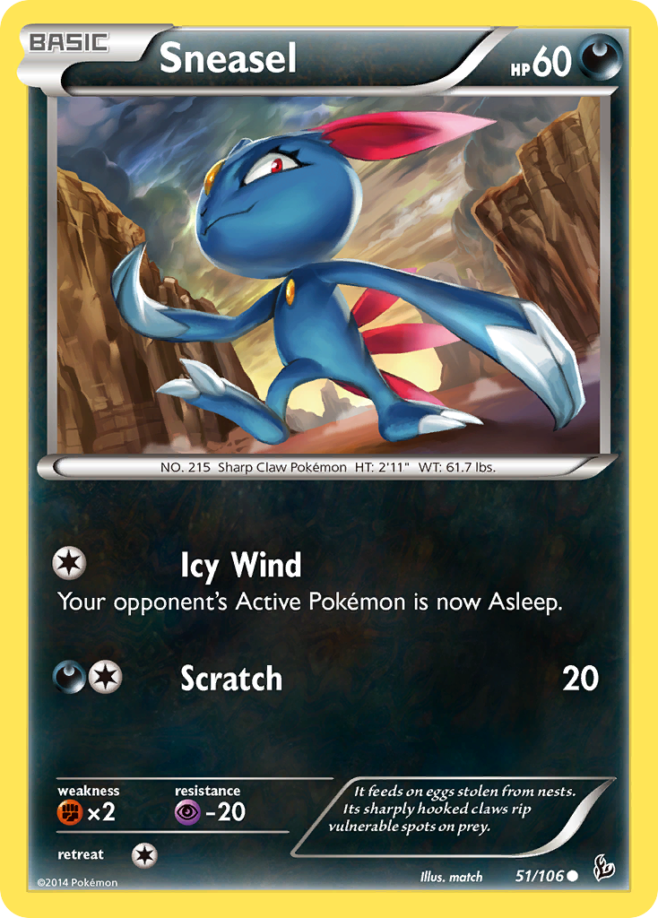 Sneasel (51/106) [XY: Flashfire] | Exor Games Summserside