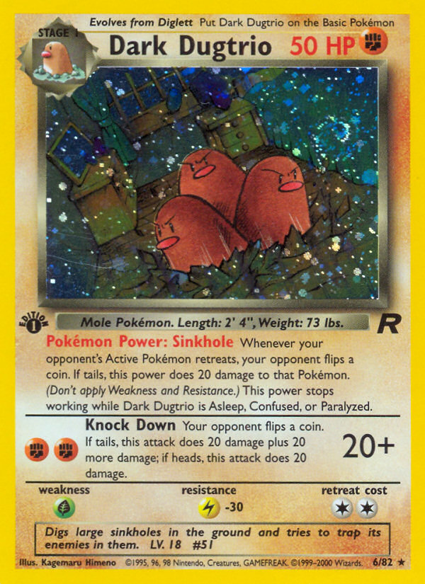 Dark Dugtrio (6/82) [Team Rocket 1st Edition] | Exor Games Summserside