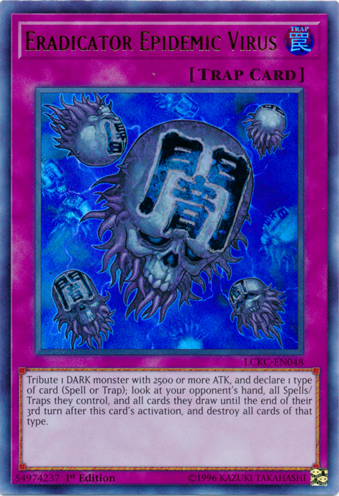 Eradicator Epidemic Virus [LCKC-EN048] Ultra Rare | Exor Games Summserside