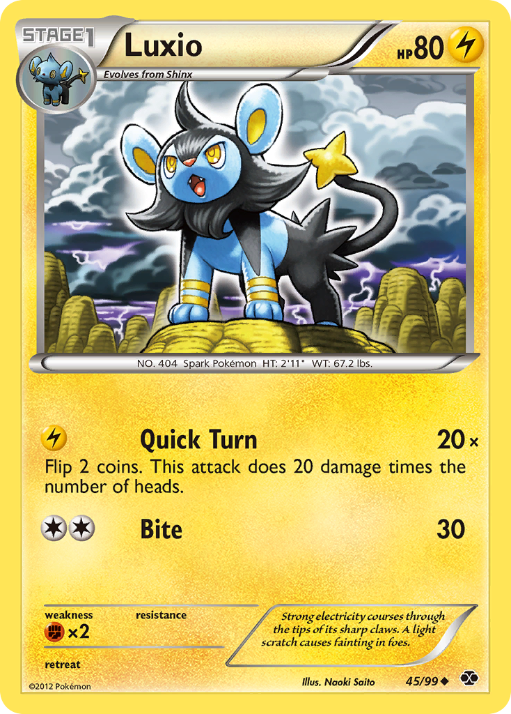 Luxio (45/99) [Black & White: Next Destinies] | Exor Games Summserside