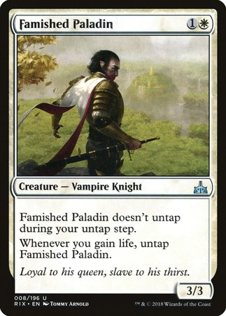 Famished Paladin [Rivals of Ixalan] | Exor Games Summserside