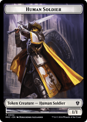 City's Blessing // Human Soldier Double-Sided Token [Murders at Karlov Manor Commander Tokens] | Exor Games Summserside