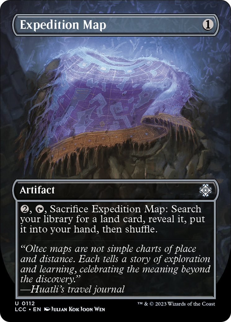 Expedition Map (Borderless) [The Lost Caverns of Ixalan Commander] | Exor Games Summserside
