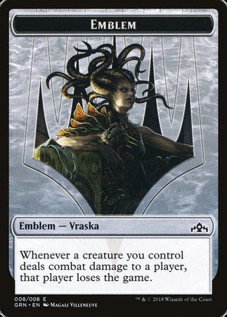 Emblem - Vraska, Golgari Queen [Guilds of Ravnica Tokens] | Exor Games Summserside