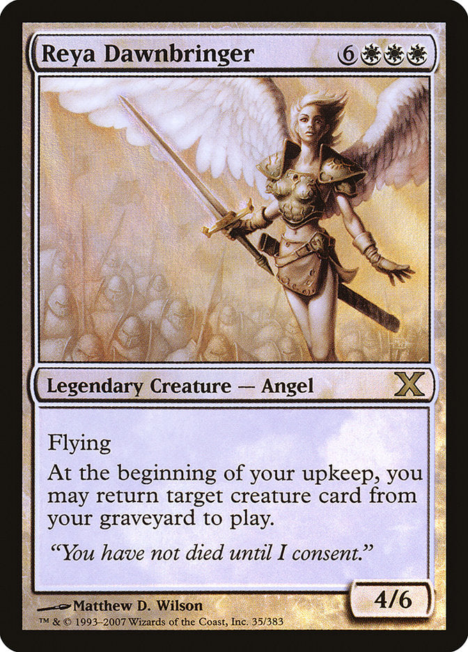 Reya Dawnbringer (Premium Foil) [Tenth Edition] | Exor Games Summserside