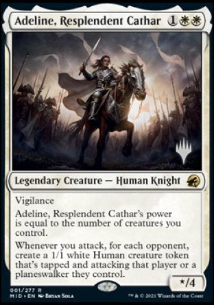 Adeline, Resplendent Cathar (Promo Pack) [Innistrad: Midnight Hunt Promos] | Exor Games Summserside