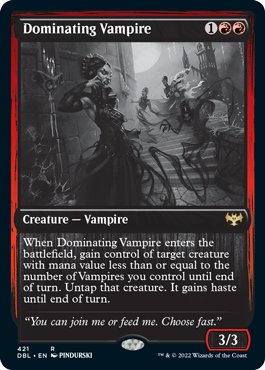 Dominating Vampire [Innistrad: Double Feature] | Exor Games Summserside