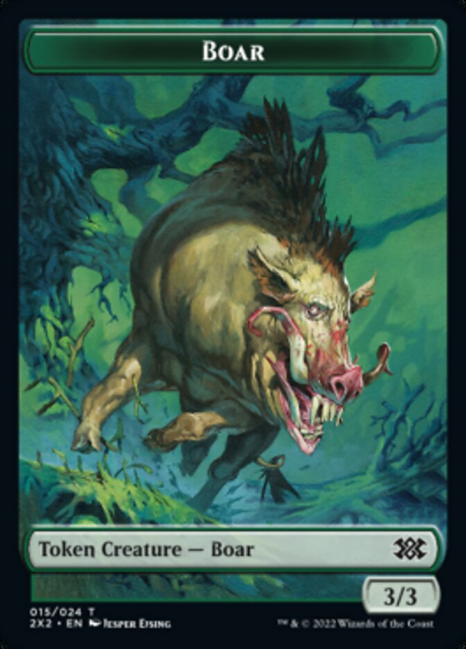 Boar // Eldrazi Scion Double-sided Token [Double Masters 2022 Tokens] | Exor Games Summserside