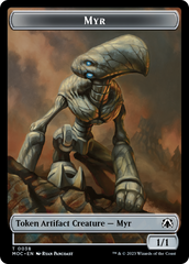 Phyrexian Germ // Myr Double-Sided Token [March of the Machine Commander Tokens] | Exor Games Summserside