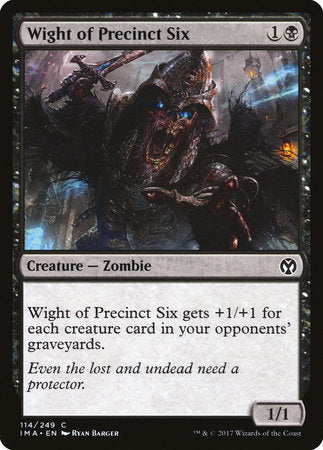 Wight of Precinct Six [Iconic Masters] | Exor Games Summserside