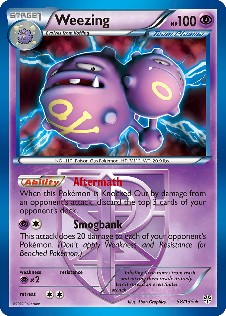 Weezing (58/135) [Black & White: Plasma Storm] | Exor Games Summserside