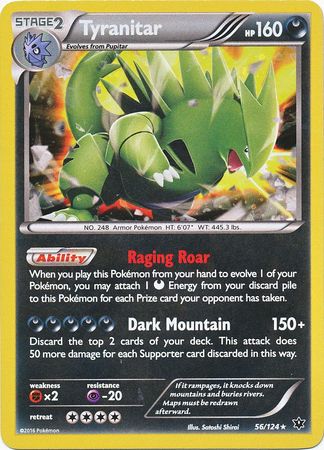 Tyranitar (56/124) (Cosmos Holo) [XY: Fates Collide] | Exor Games Summserside