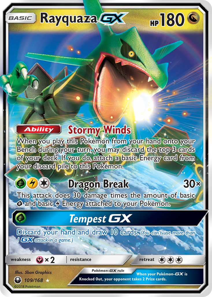 Rayquaza GX (109/168) [Sun & Moon: Celestial Storm] | Exor Games Summserside