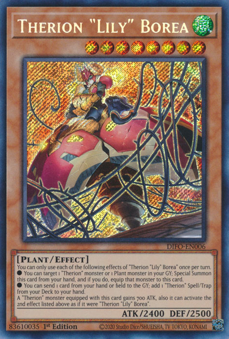 Therion Lily Borea [DIFO-EN006] Secret Rare | Exor Games Summserside