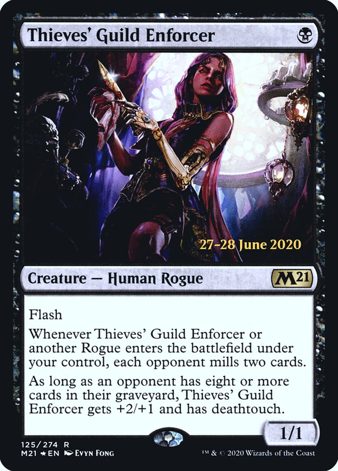 Thieves' Guild Enforcer  [Core Set 2021 Prerelease Promos] | Exor Games Summserside