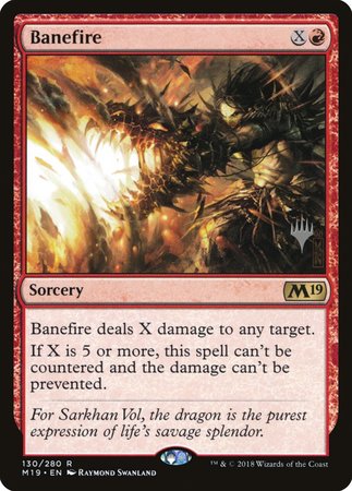 Banefire [Core Set 2019 Promos] | Exor Games Summserside