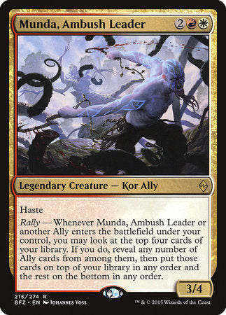 Munda, Ambush Leader [Battle for Zendikar] | Exor Games Summserside