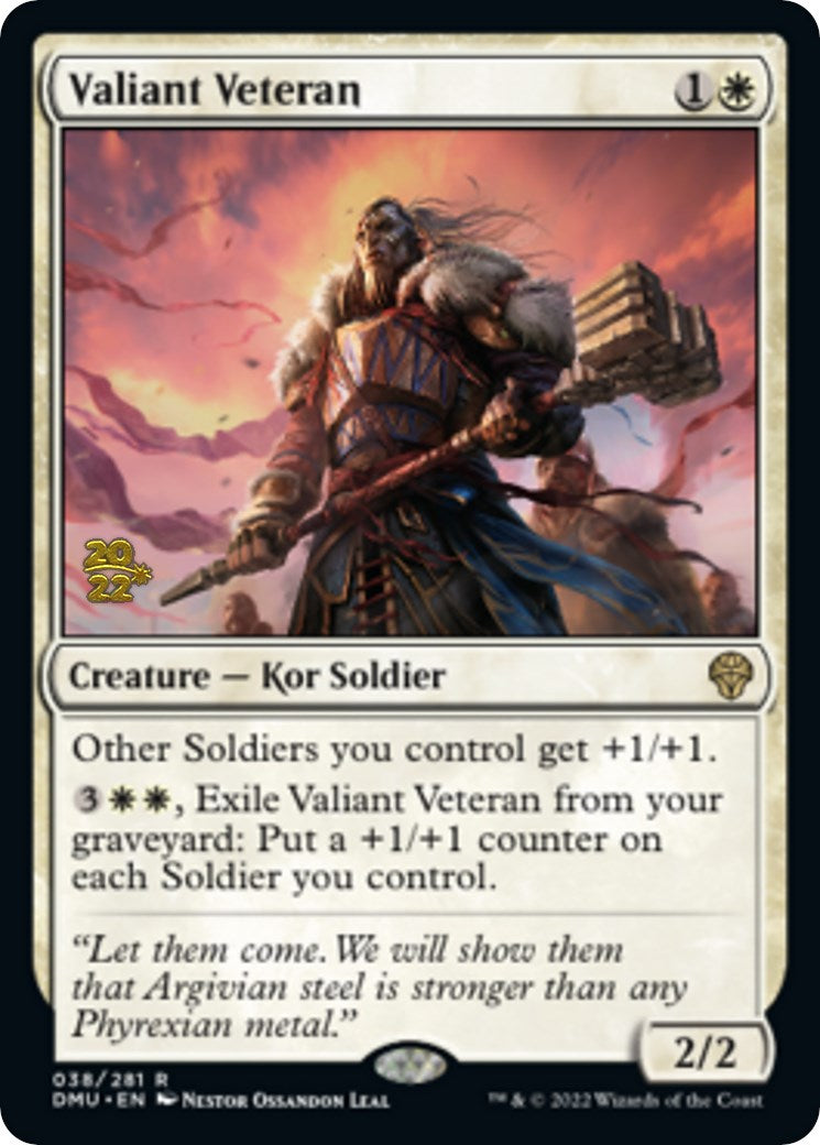 Valiant Veteran [Dominaria United Prerelease Promos] | Exor Games Summserside