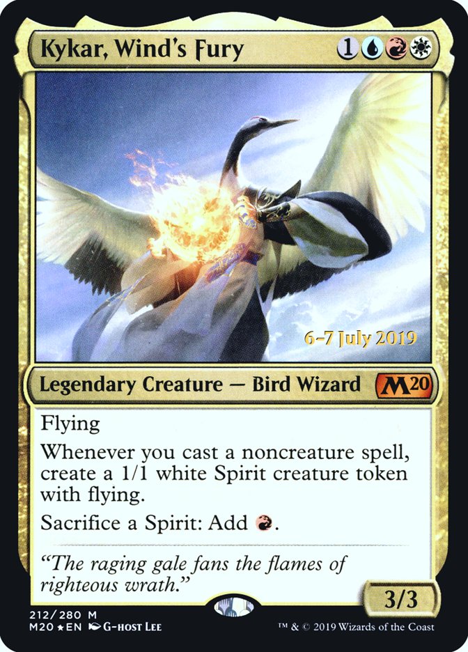 Kykar, Wind's Fury  [Core Set 2020 Prerelease Promos] | Exor Games Summserside