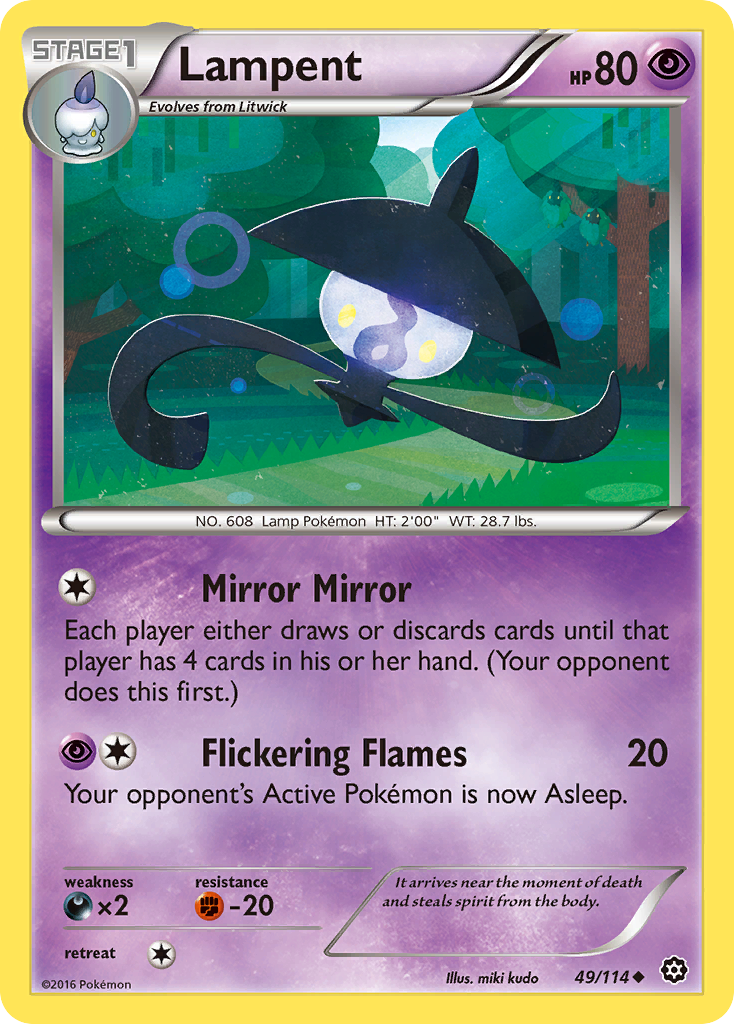 Lampent (49/114) [XY: Steam Siege] | Exor Games Summserside