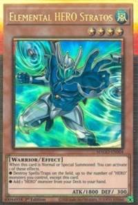 Elemental HERO Stratos (Alternate Art) [MAGO-EN004] Gold Rare | Exor Games Summserside