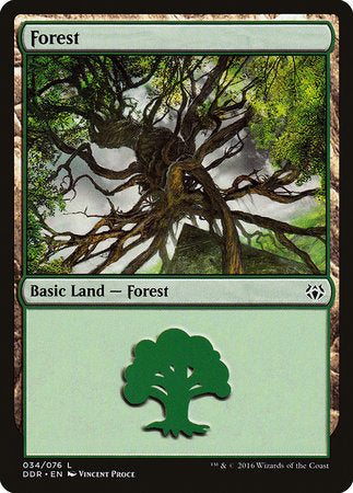 Forest (34) [Duel Decks: Nissa vs. Ob Nixilis] | Exor Games Summserside