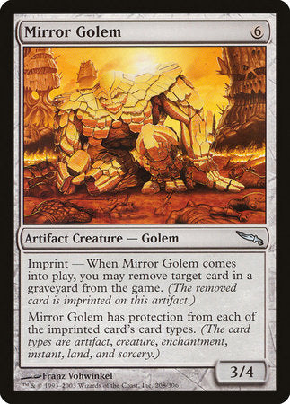 Mirror Golem [Mirrodin] | Exor Games Summserside