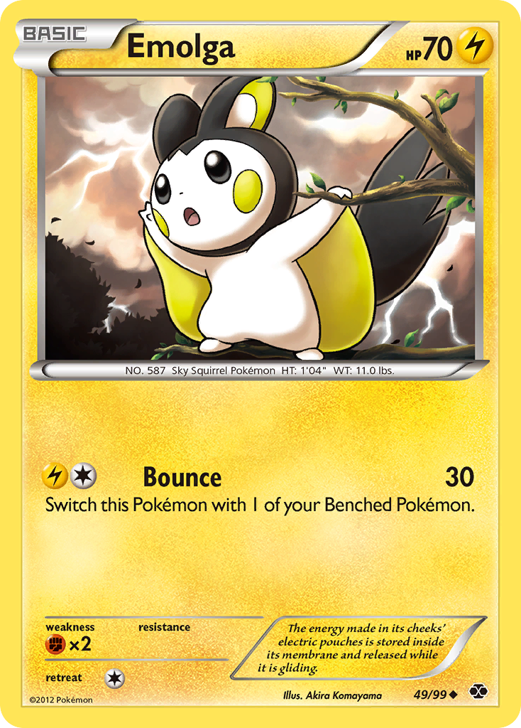 Emolga (49/99) [Black & White: Next Destinies] | Exor Games Summserside