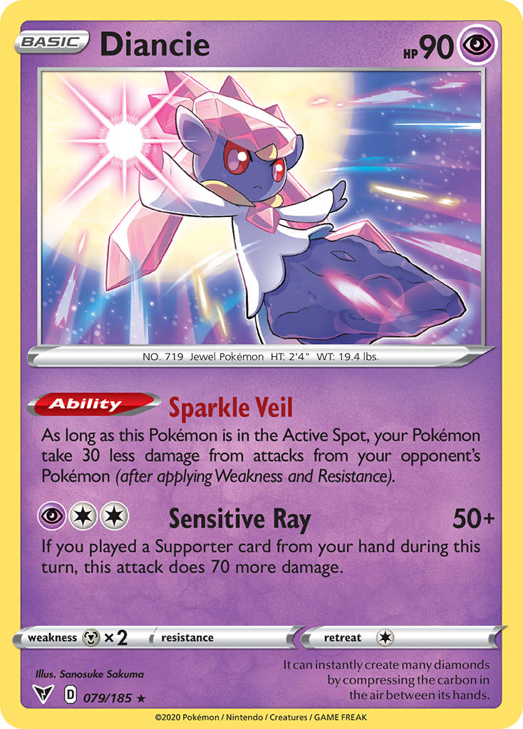 Diancie (079/185) [Sword & Shield: Vivid Voltage] | Exor Games Summserside