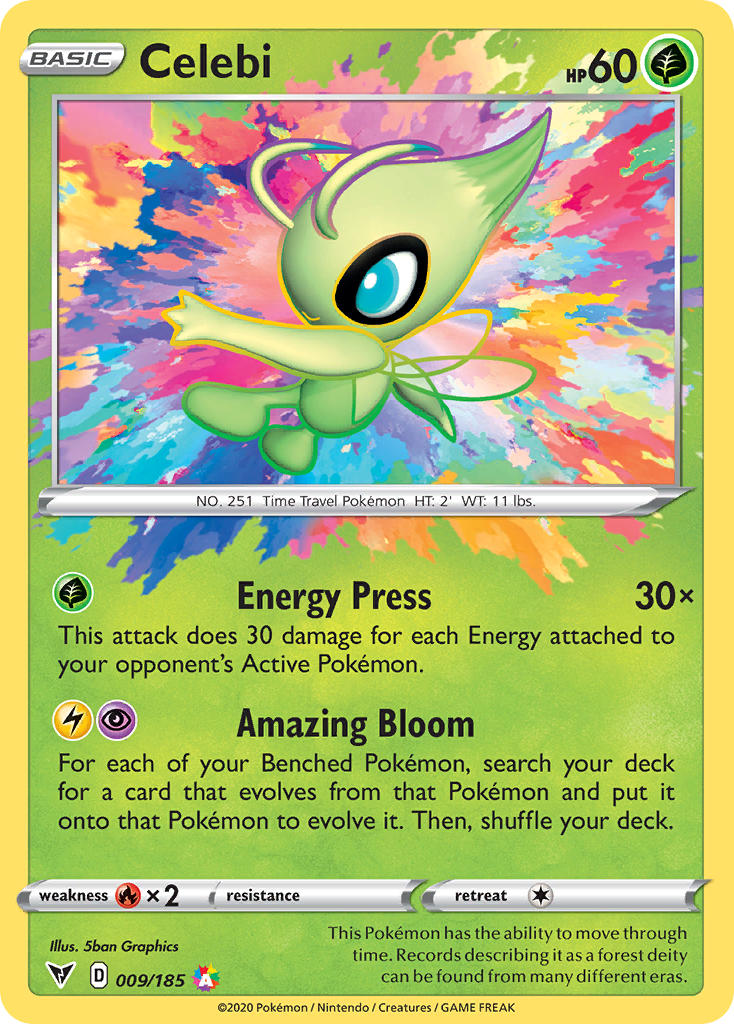 Celebi (009/185) [Sword & Shield: Vivid Voltage] | Exor Games Summserside