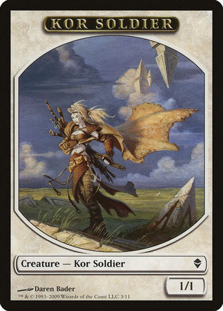 Kor Soldier Token [Zendikar Tokens] | Exor Games Summserside