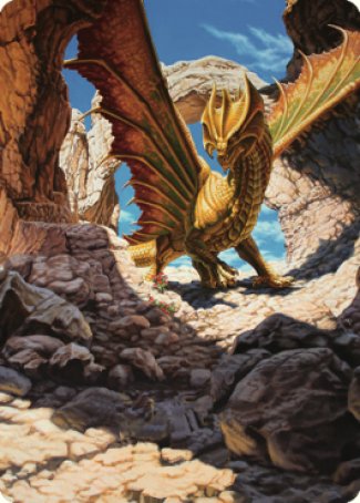 Ancient Brass Dragon Art Card (02) [Commander Legends: Battle for Baldur's Gate Art Series] | Exor Games Summserside