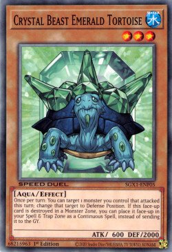 Crystal Beast Emerald Tortoise [SGX1-ENF05] Common | Exor Games Summserside