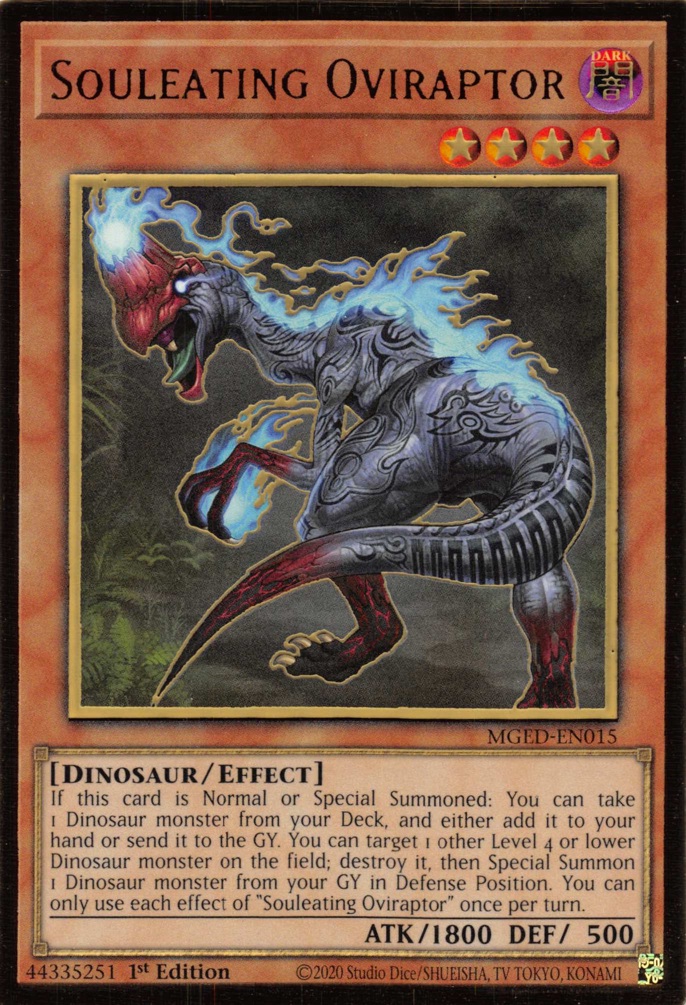 Souleating Oviraptor [MGED-EN015] Gold Rare | Exor Games Summserside