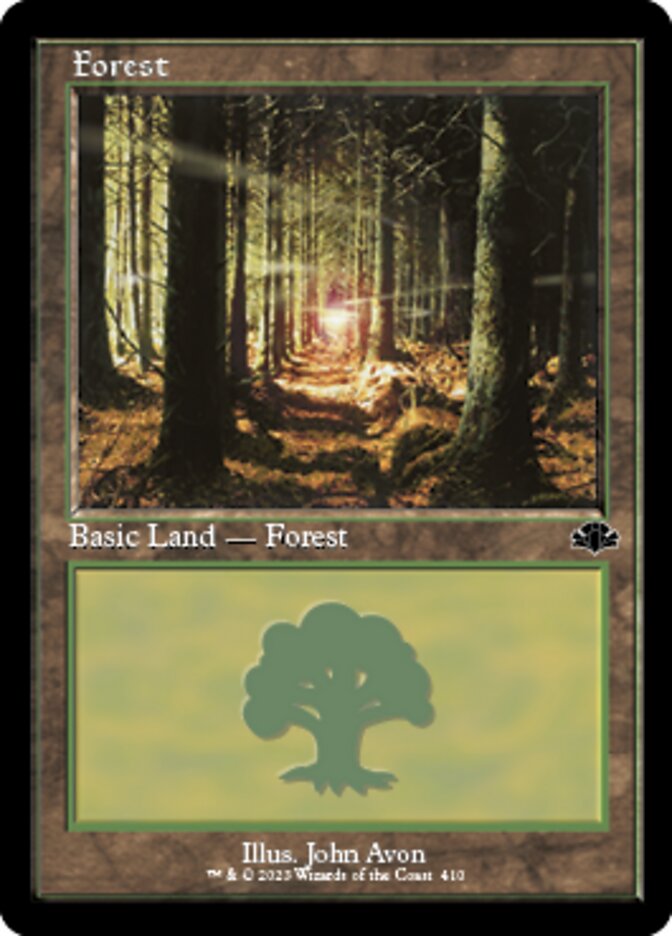 Forest (410) (Retro) [Dominaria Remastered] | Exor Games Summserside