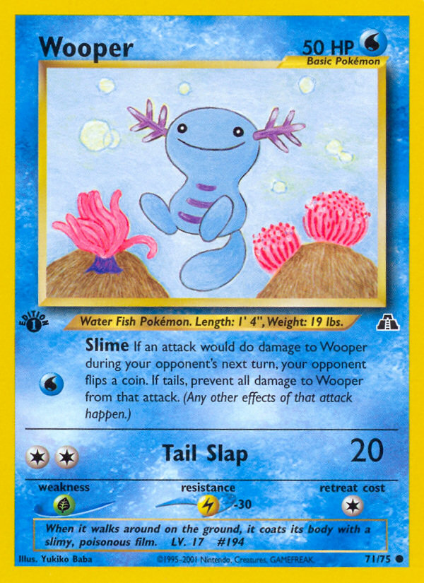 Wooper (71/75) [Neo Discovery 1st Edition] | Exor Games Summserside