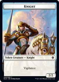 Knight // Food (16) Double-sided Token [Throne of Eldraine Tokens] | Exor Games Summserside